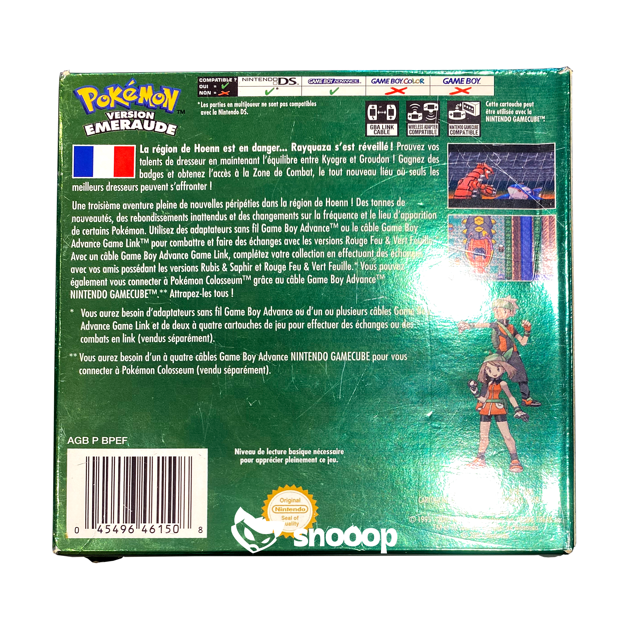 Nintendo Gameboy Advance | Pokémon | Pokémon Version Émeraude | 🇫🇷