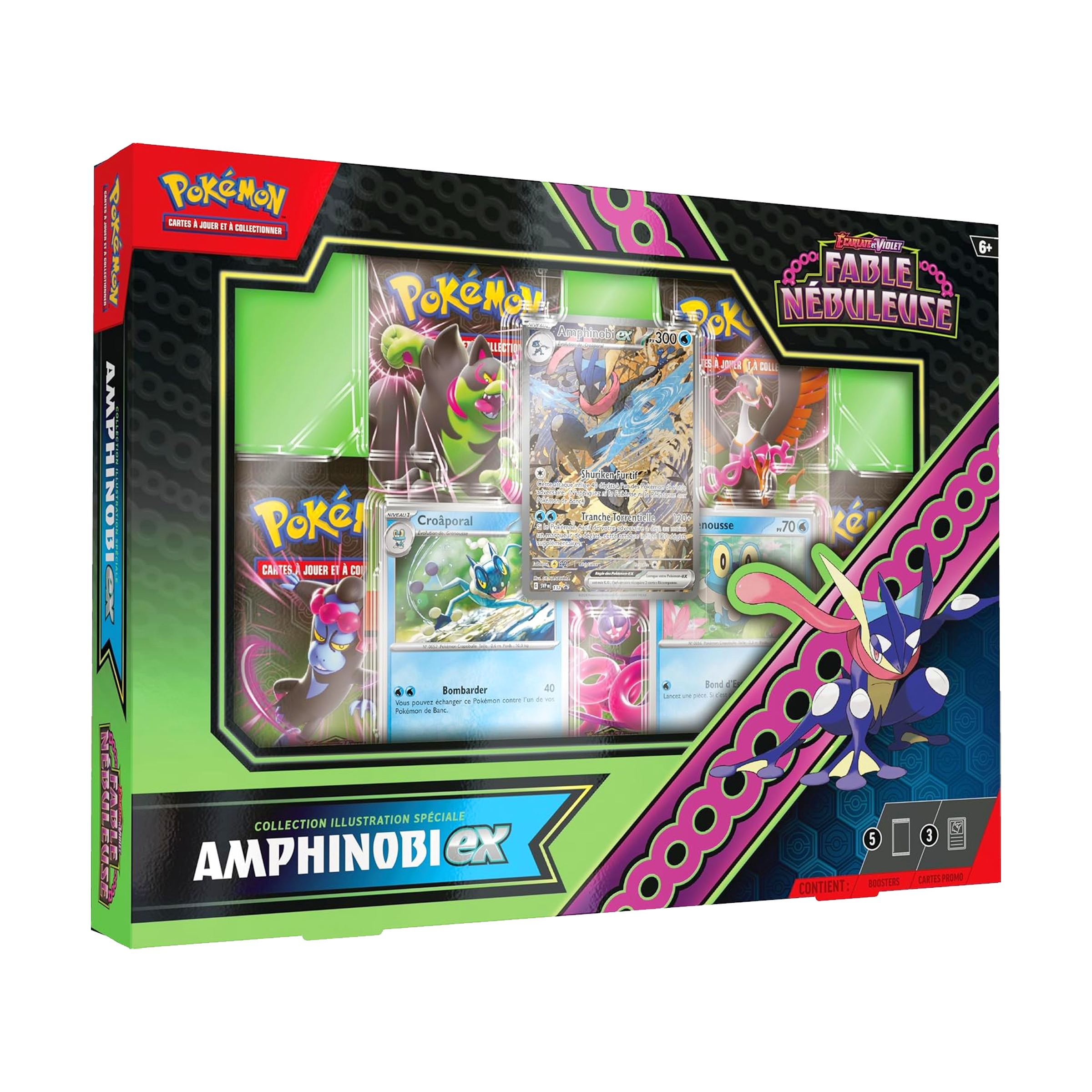 Coffret Collection Illustration Spéciale | Pokémon | Écarlate et Violet | Fable Nébuleuse (EV6.5) | Amphinobi | 🇫🇷