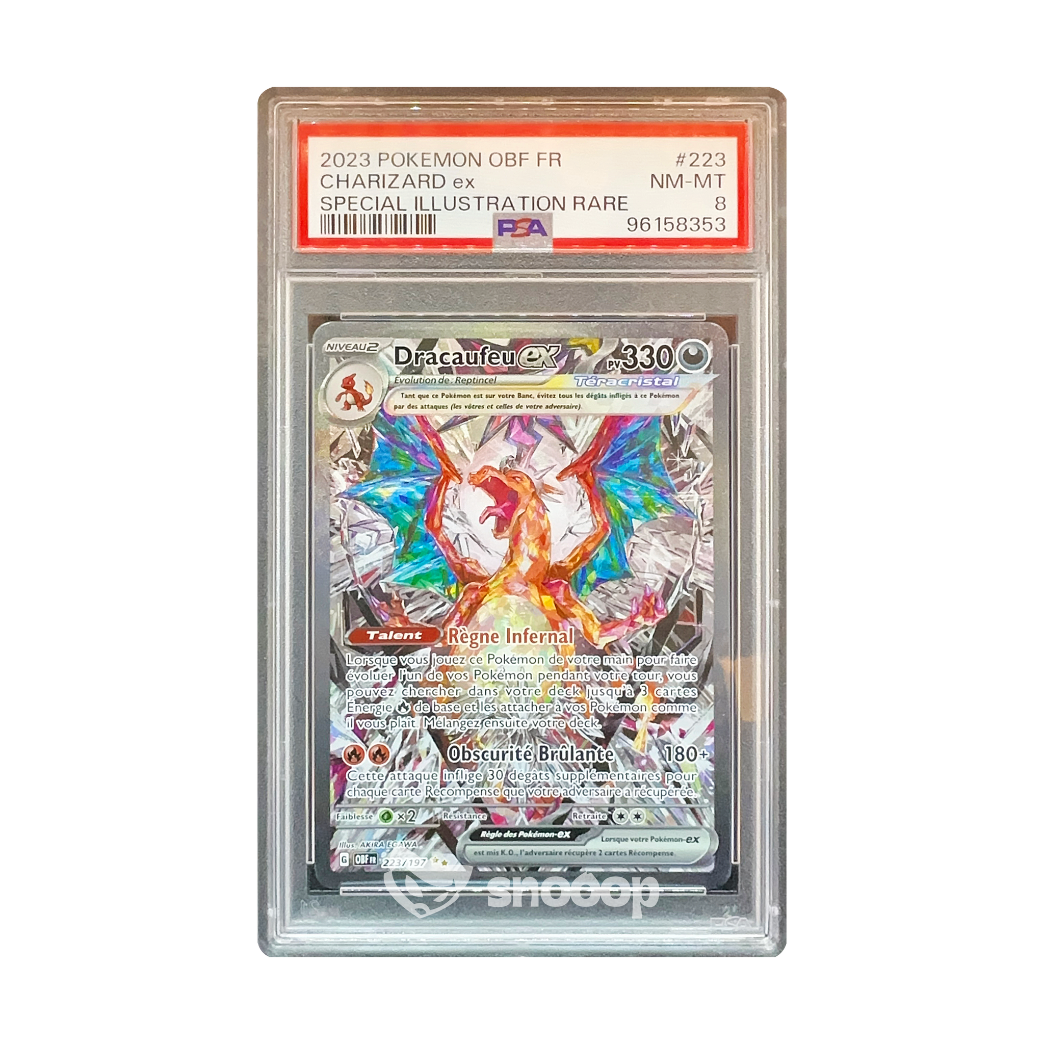 Carte Gradée | Pokémon | PSA | 2023 Obf FR Charizard EX