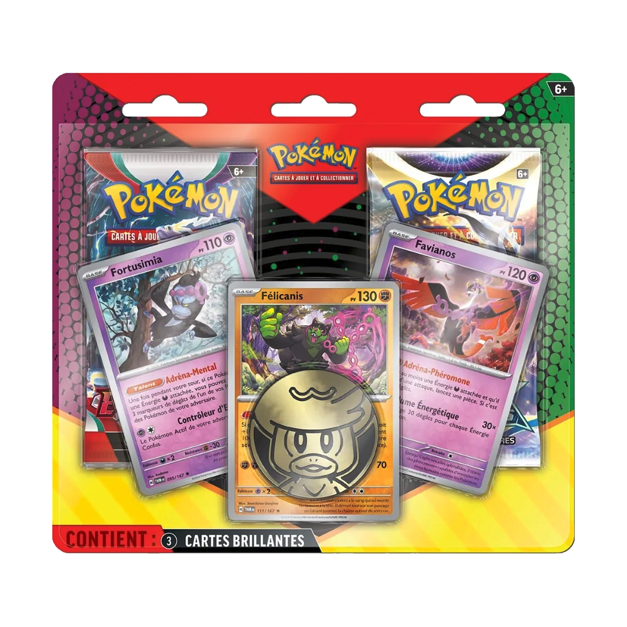 Pack de 2 boosters | Pokémon | Duo Pack Mars 2025 : Félicanis, Fortusimia et Favianos | 🇫🇷