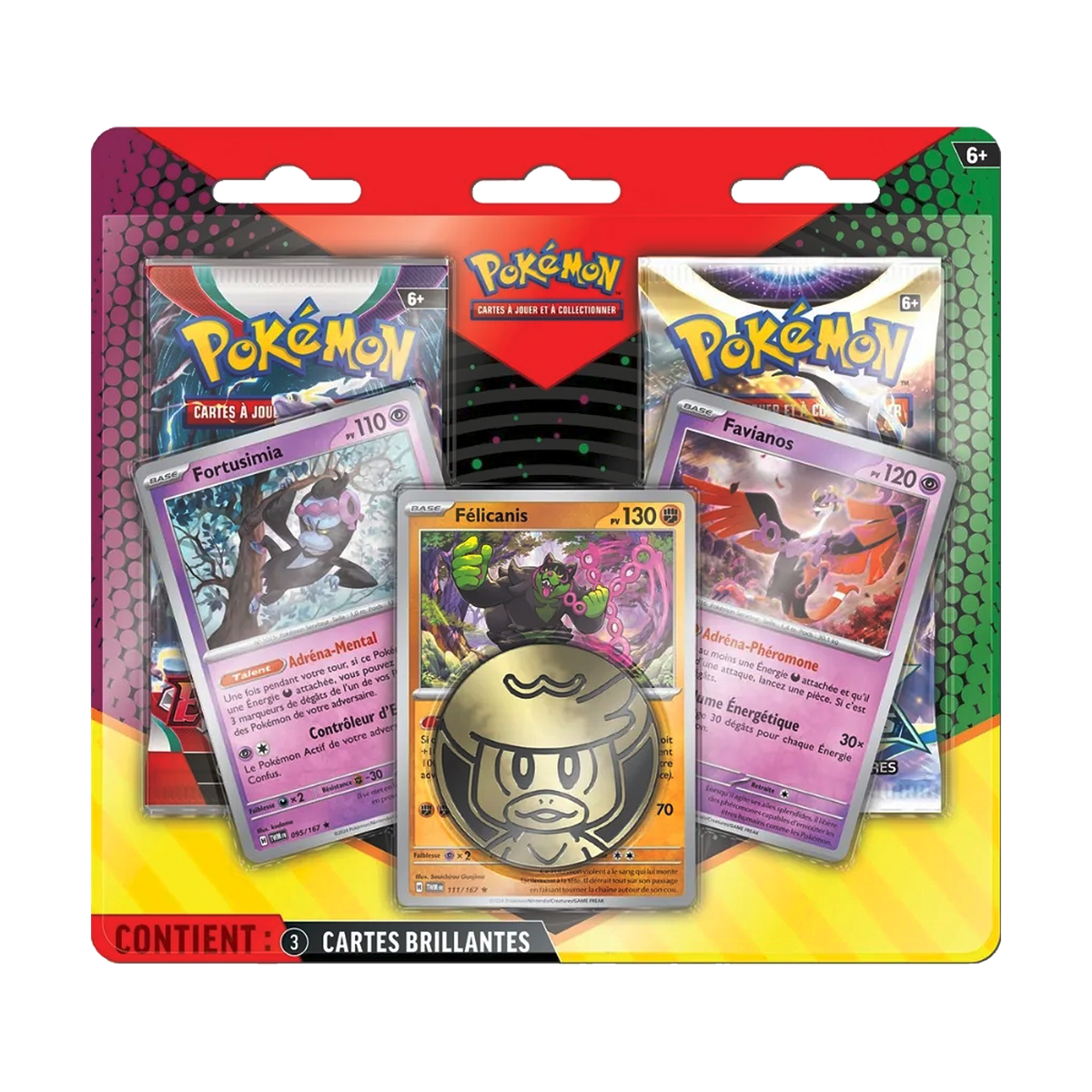 Lot De 2 Boosters Pokémon Gem Pack Vol. 2 (Version Chinoise Officielle) - 4 Cartes Par Booster + Protection Expédition Heartforcards