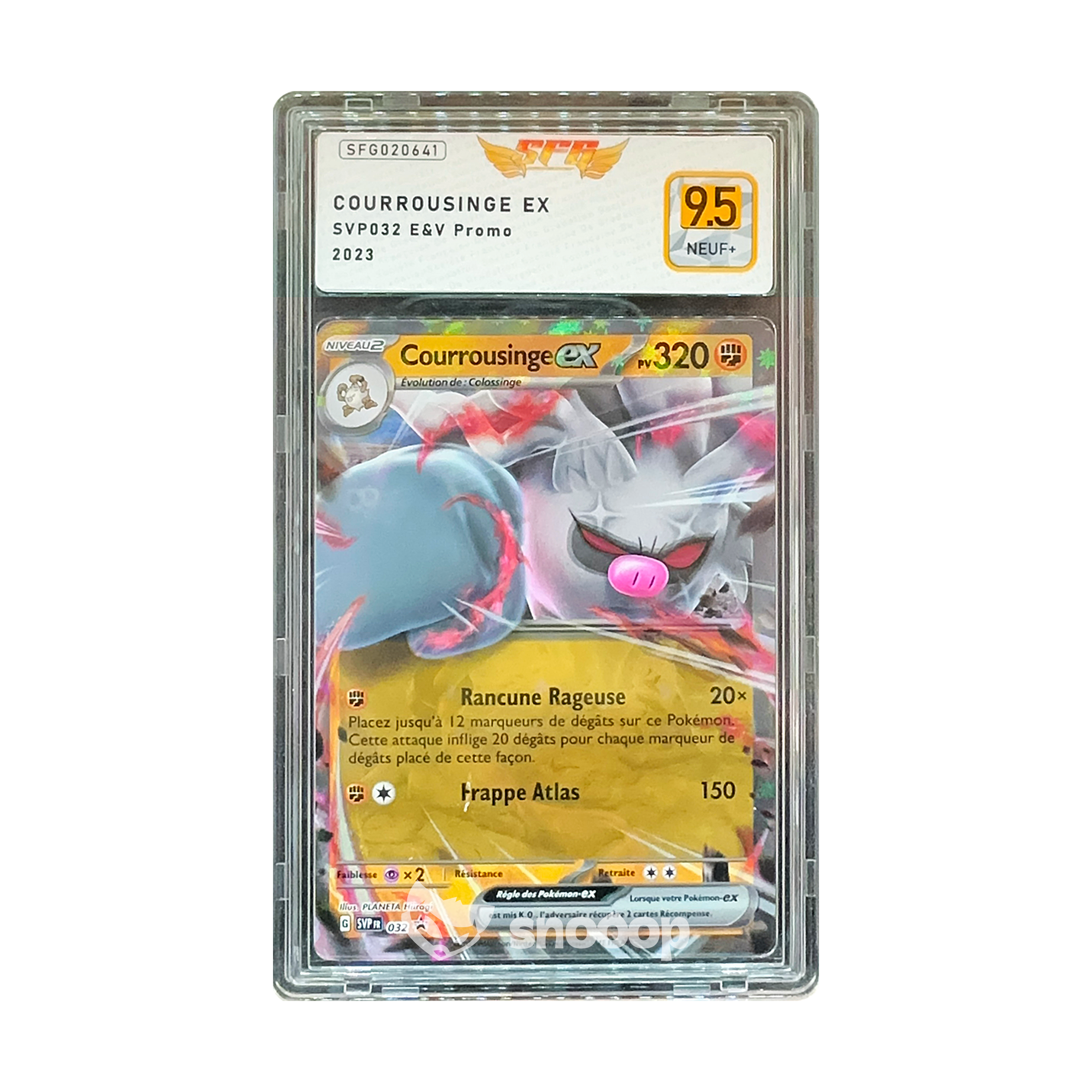 Carte Gradée | Pokémon | SFG | 2023 Courrousinge Ex SVP032 E&V Promo | SFG 9.5 | 🇫🇷