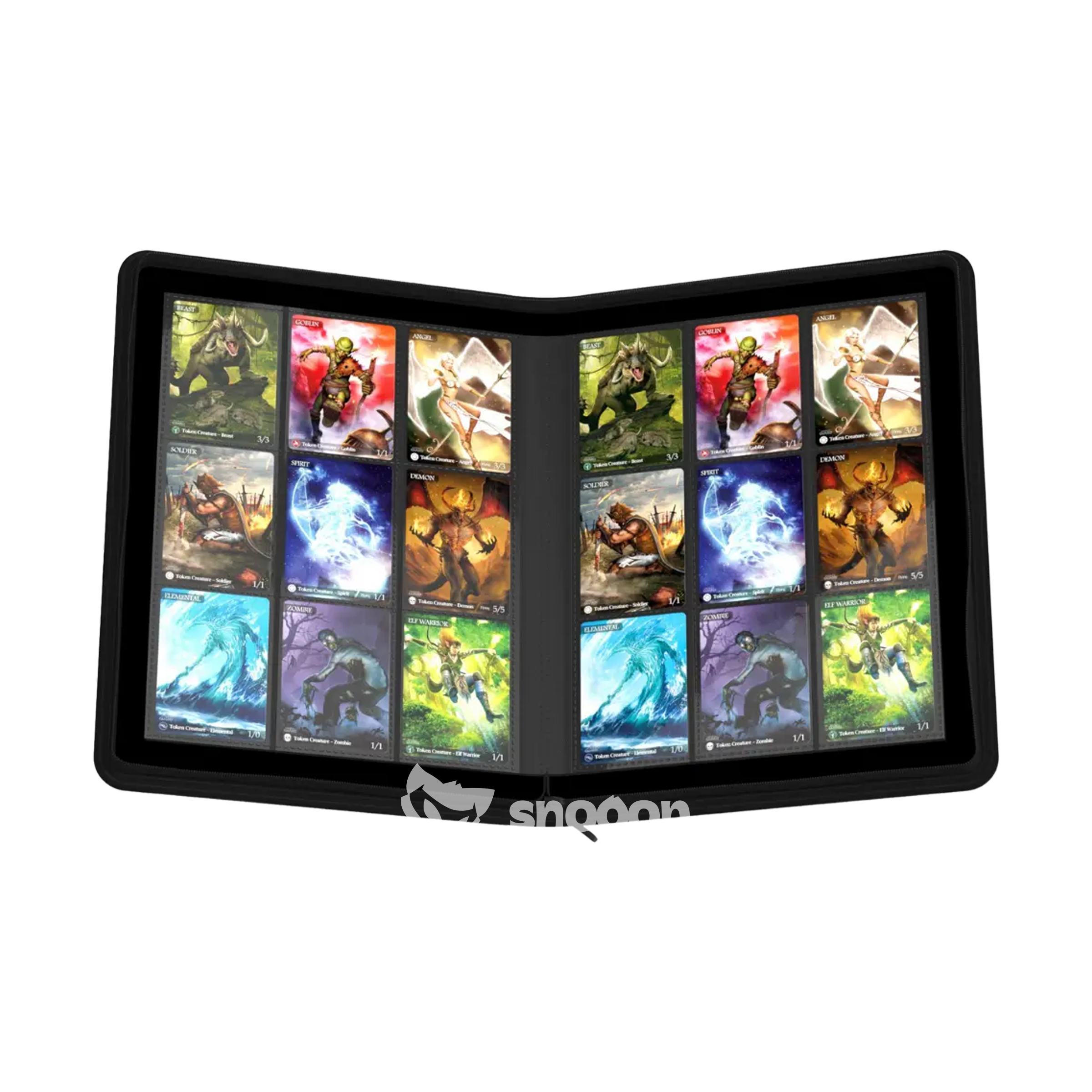 Portfolio | Ultimate Guard | 18 Pocket Zipfolio Xenoskin 360 | Noir | 📚