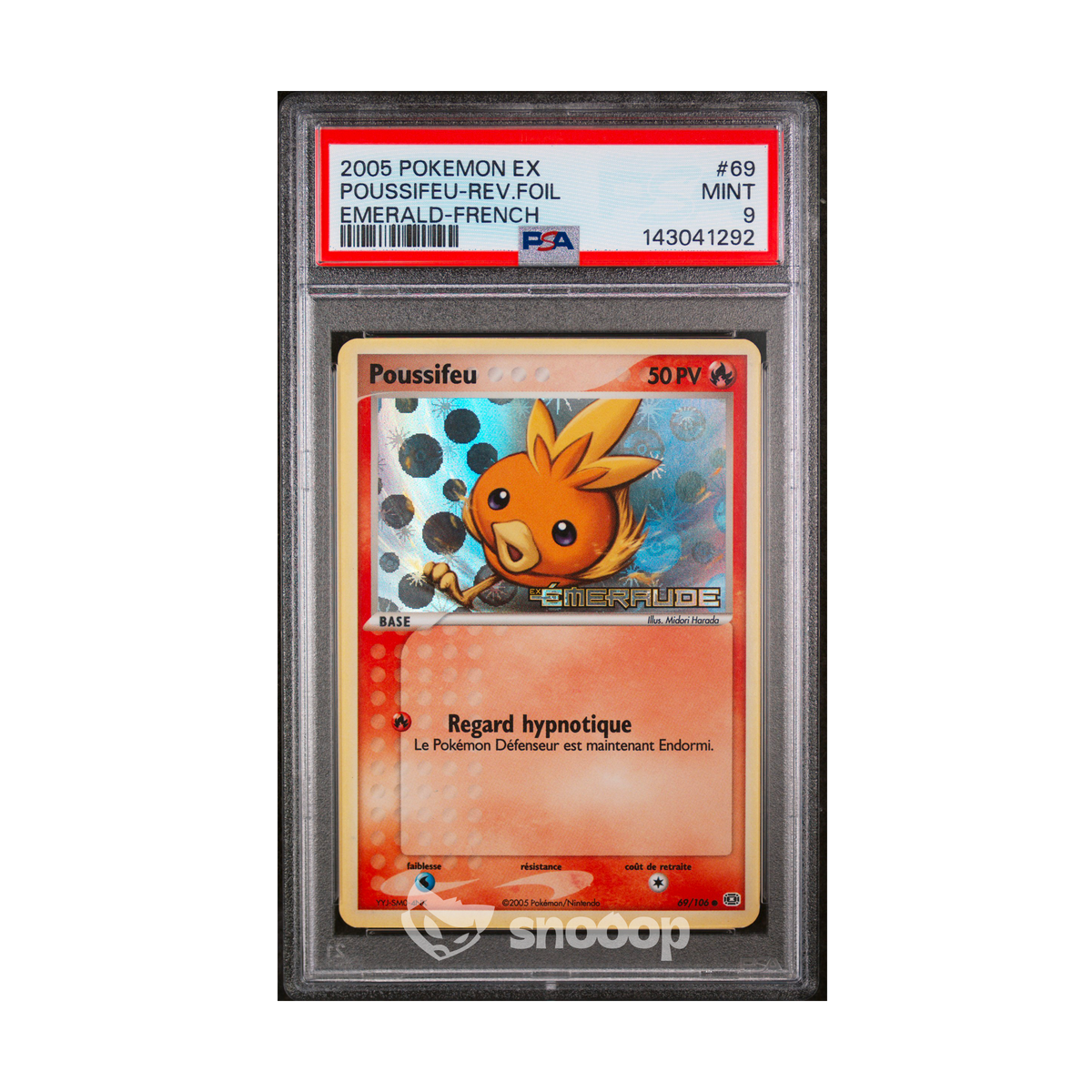 Carte Gradée | Pokémon | PSA | Poussifeu Reverse Foil Holo Ex Émeraude | PSA 9 | 🇫🇷