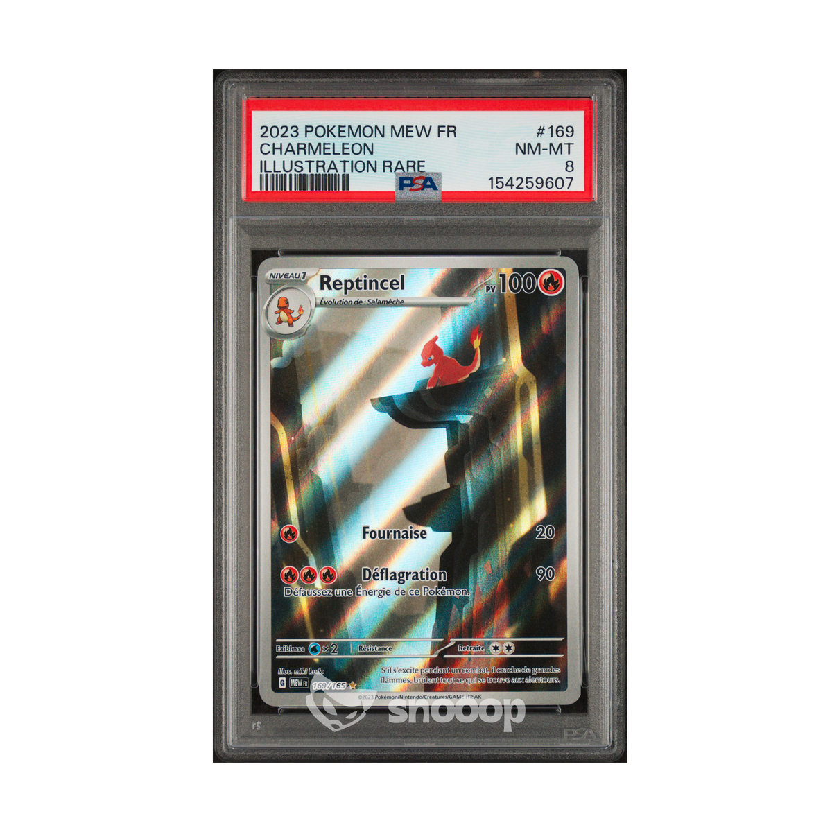 Carte Gradée | Pokémon | PSA | Reptincel MEW 151 169/165 | PSA 8 | 🇫🇷