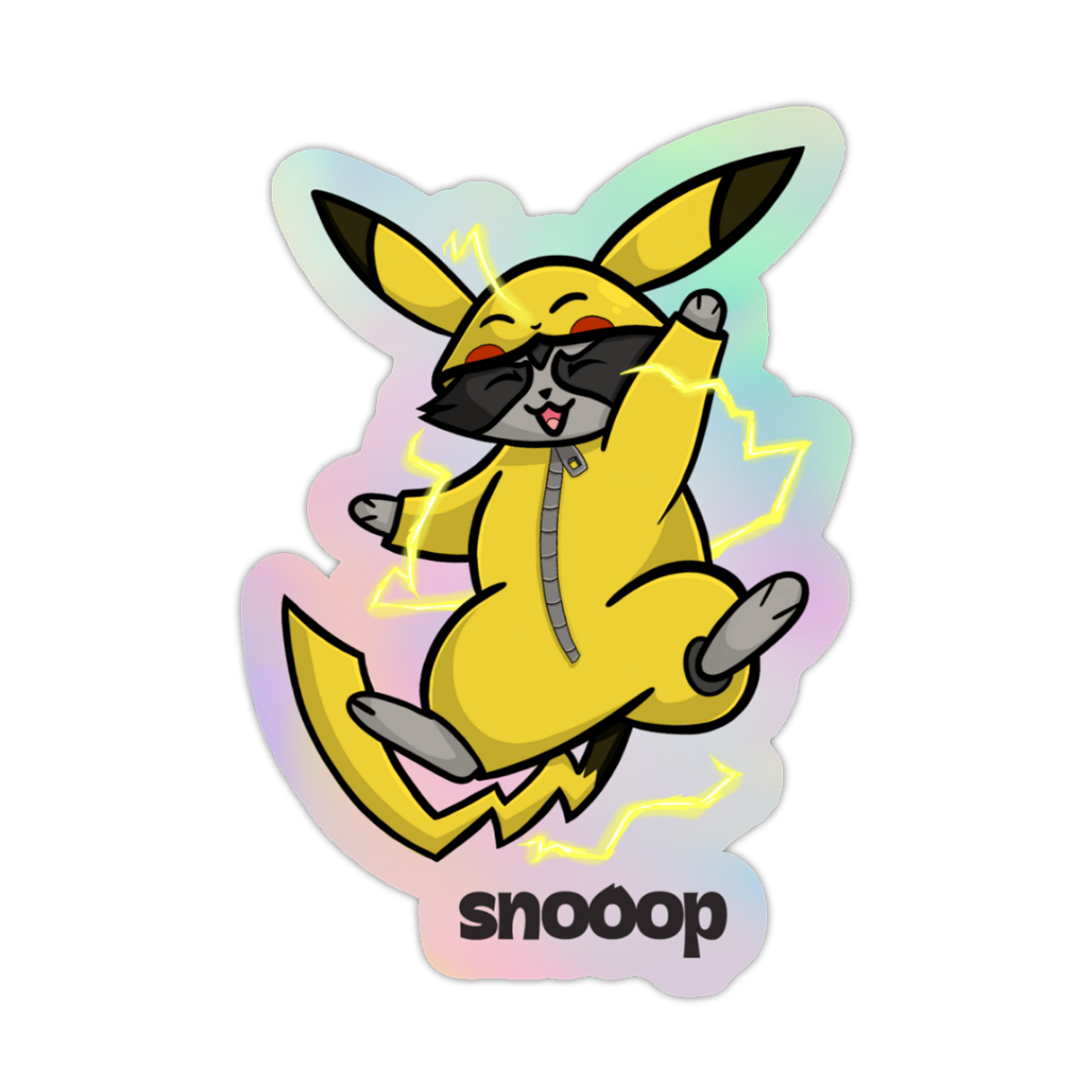 Pack 5 Stickers Holographique | Snooop | Mont Raccoon Collection | 🇫🇷