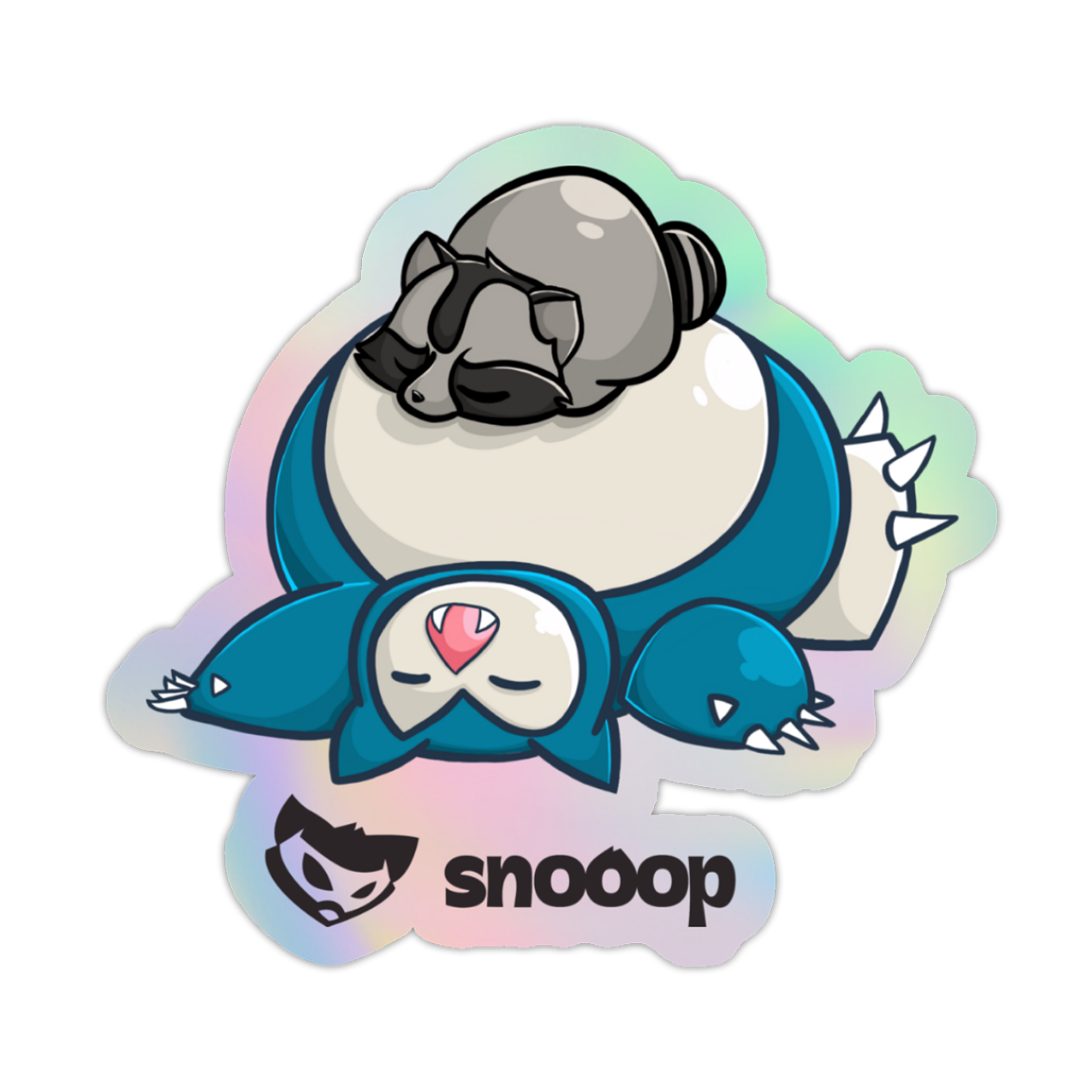 Sticker Holographique | Snooop | Flexcoon | Mont Raccoon Collection | 🇫🇷