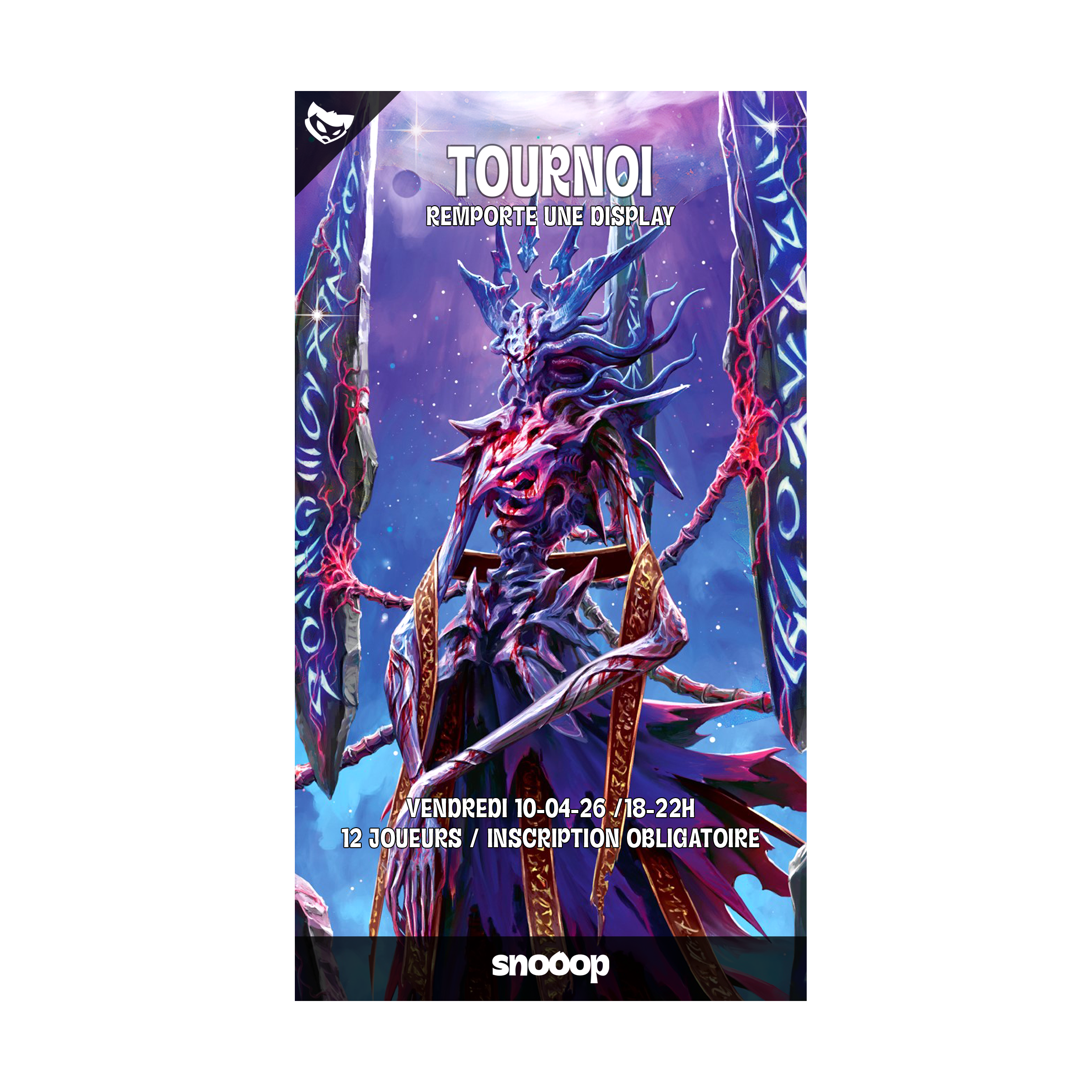 Inscription | Tournoi Construit | Vendredi 10 Avril 2026