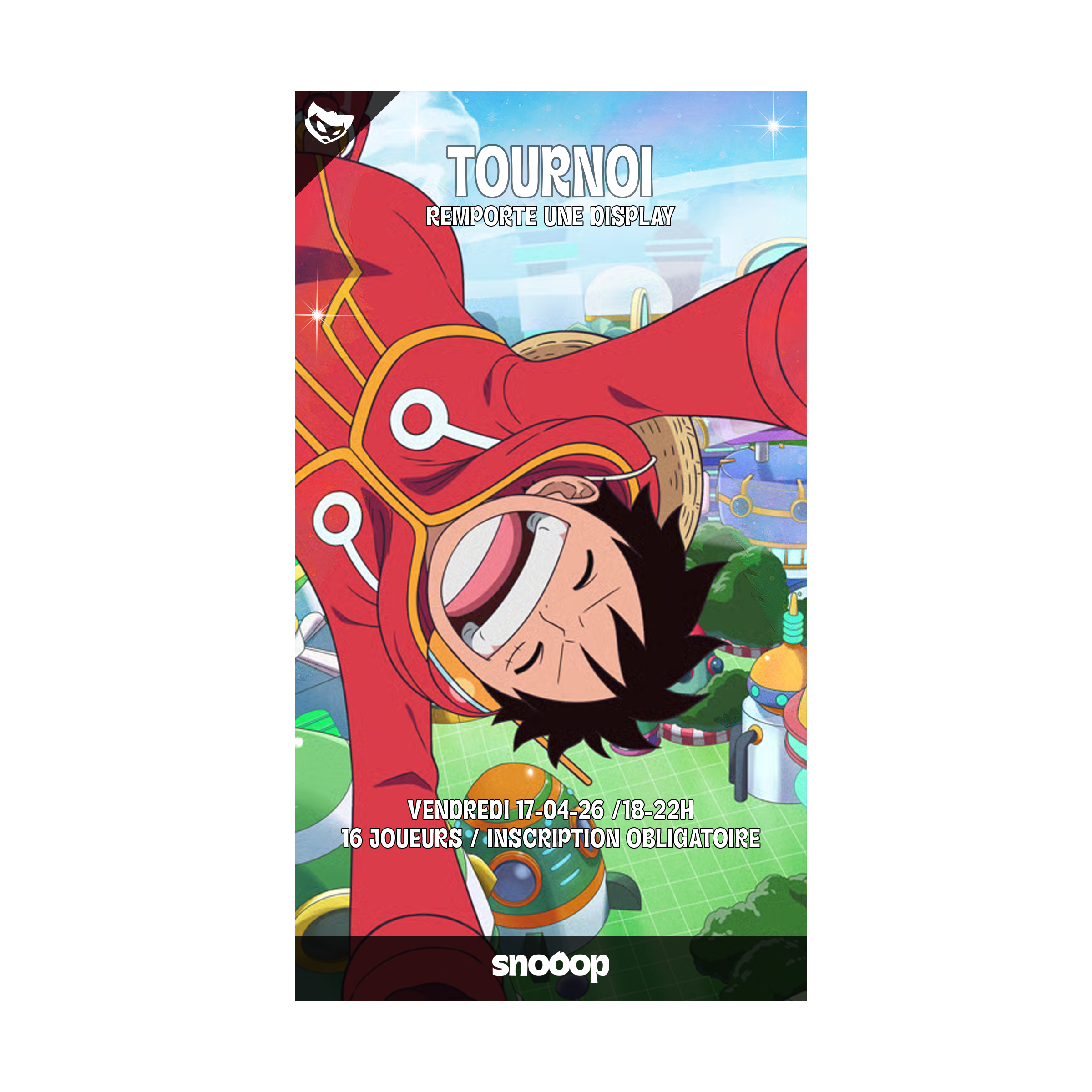 Inscription | Tournoi Construit | Vendredi 17 Avril 2026