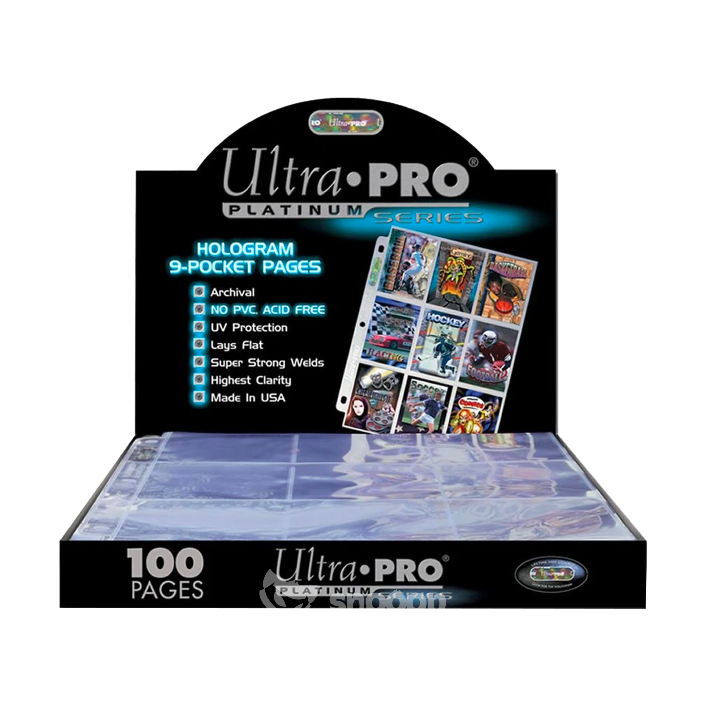 Feuilles classeur | Ultra Pro | Platinum Series | 100 Feuilles | 9 cases | 🗃️