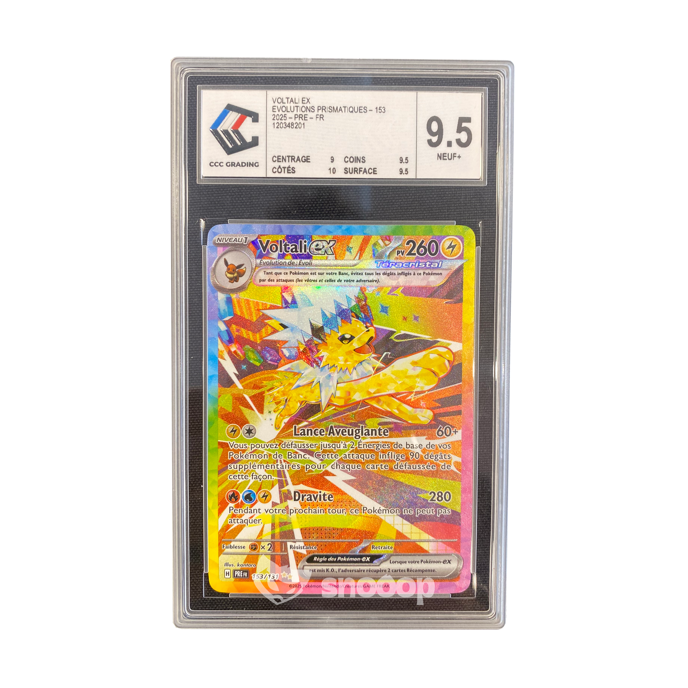Carte Gradée | Pokémon | CCC | Voltali EX PRE | CCC 9.5 | 🇫🇷