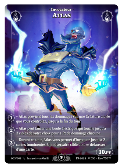 Rise TCG | Beta édition standard | 003 / 308 | atlas rare | 🇫🇷