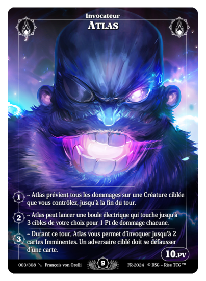 Rise TCG | Beta édition standard | 003 / 308 | atlas alt rare | 🇫🇷