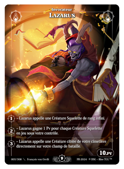 Rise TCG | Beta édition standard | 005 / 308 | lazarus rare | 🇫🇷