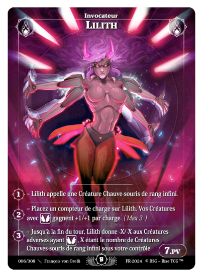 Rise TCG | Beta édition standard | 006 / 308 | lilith rare | 🇫🇷