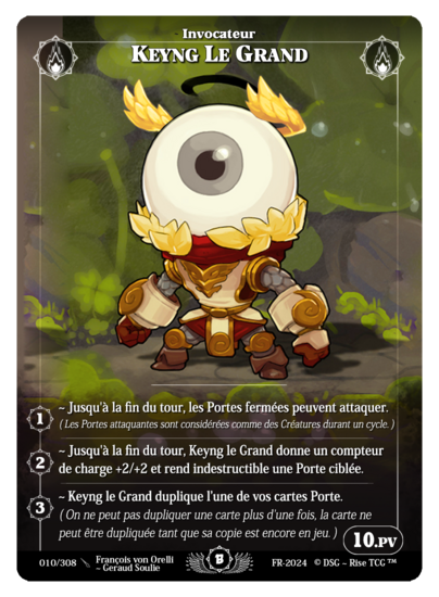 Rise TCG | Beta édition standard | 010 / 308 | keyng the great rare | 🇫🇷