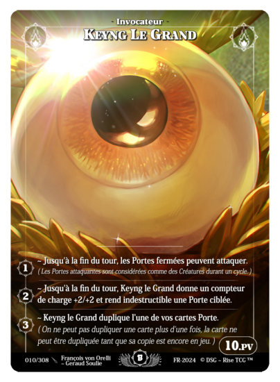 Rise TCG | Beta édition standard | 010 / 308 | keyng the great alt rare | 🇫🇷