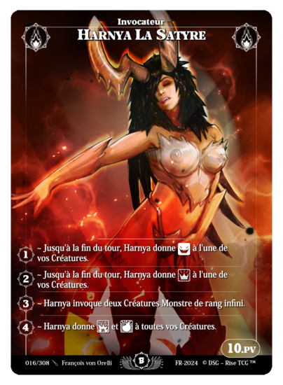 Rise TCG | Beta édition standard | 016 / 308 | harnya the satyr rare | 🇫🇷