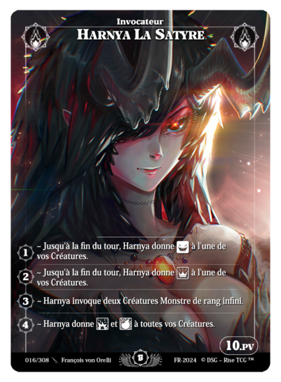 Rise TCG | Beta édition standard | 016 / 308 | harnya the satyr alt rare | 🇫🇷