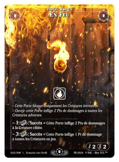 Rise TCG | Beta édition standard | 022 / 308 | on fire rare | 🇫🇷