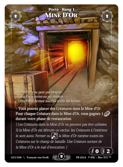 Rise TCG | Beta édition standard | 023 / 308 | gold mine rare | 🇫🇷