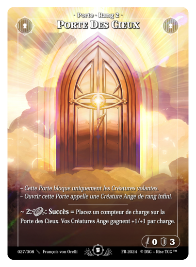 Rise TCG | Beta édition standard | 027 / 308 | door to heaven uncommon | 🇫🇷