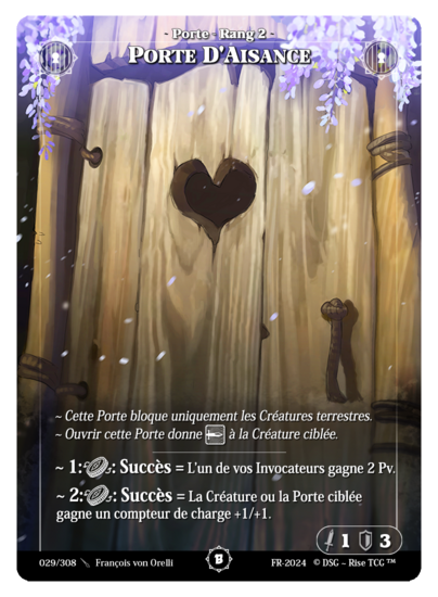 Rise TCG | Beta édition standard | 029 / 308 | ease door common | 🇫🇷