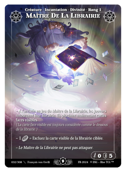 Rise TCG | Beta édition standard | 032 / 308 | library master rare | 🇫🇷