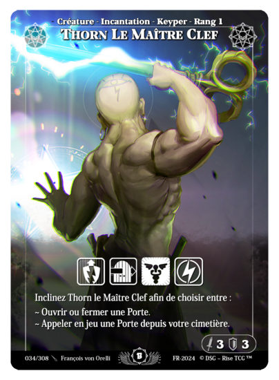 Rise TCG | Beta édition standard | 034 / 308 | thorn they keymaster rare | 🇫🇷