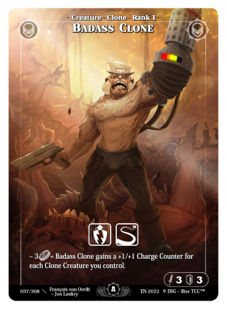 Rise TCG | Alpha édition standard | 037 / 308 | badass clone rare
