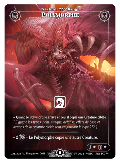 Rise TCG | Beta édition standard | 038 / 308 | polymorph legendary | 🇫🇷