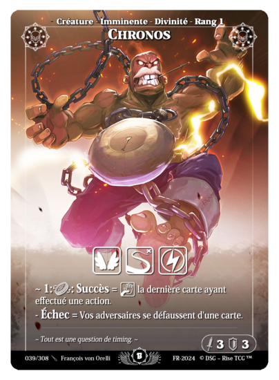 Rise TCG | Beta édition standard | 039 / 308 | chronos rare | 🇫🇷