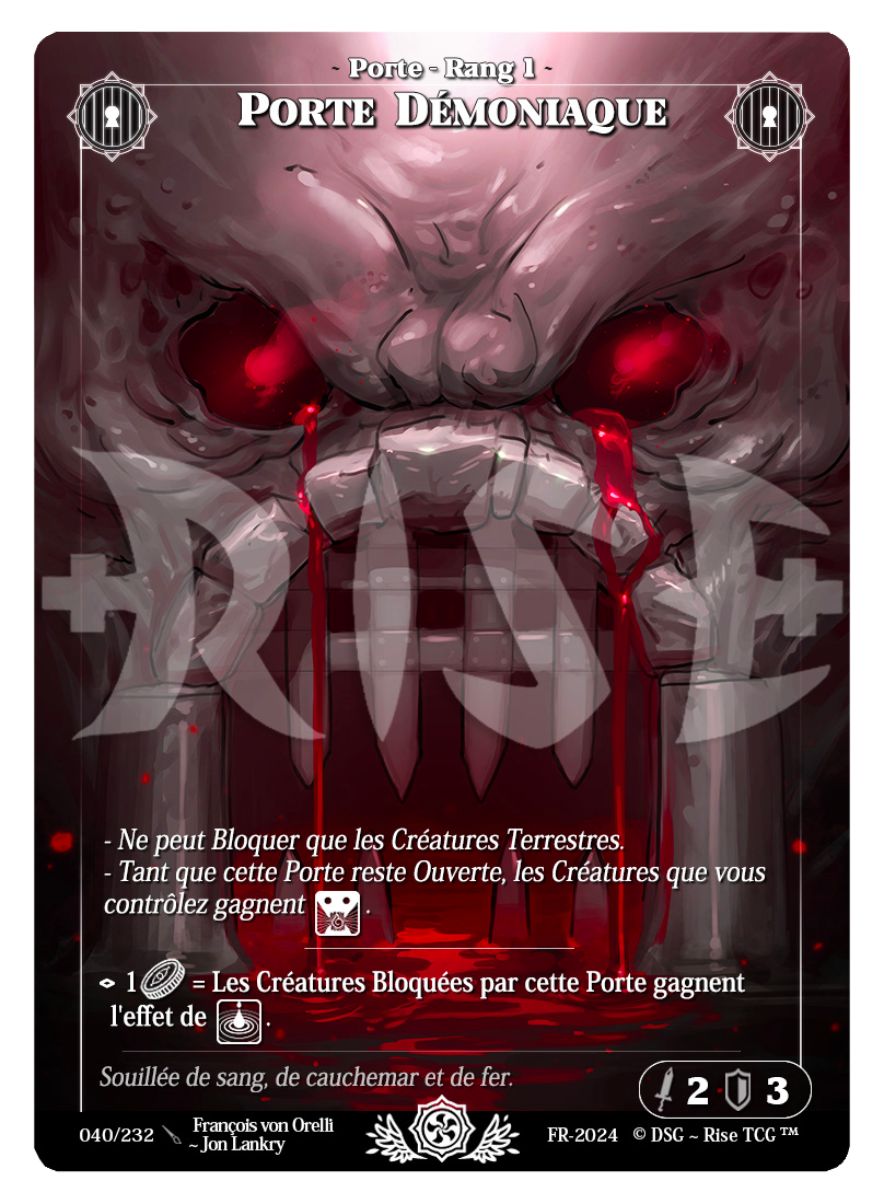 Rise TCG | Candypocalypse édition standard | 040 / 232 | porte démoniaque uncommon