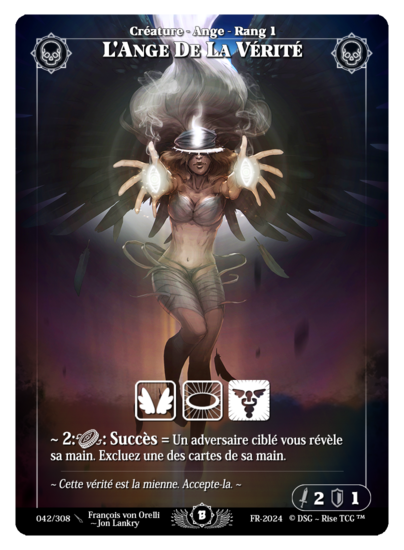 Rise TCG | Beta édition standard | 042 / 308 | angel of truth rare | 🇫🇷