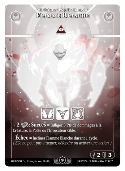 Rise TCG | Beta édition standard | 043 / 308 | white flame rare | 🇫🇷