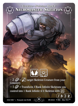 Rise TCG | Alpha édition standard | 044 / 308 | necromancer skeleton uncommon
