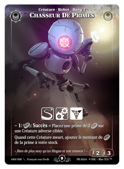 Rise TCG | Beta édition standard | 049 / 308 | bounty hunter uncommon | 🇫🇷