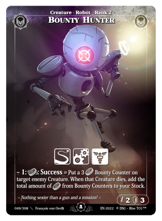 Rise TCG | Alpha édition standard | 049 / 308 | bounty hunter uncommon