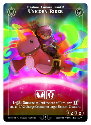 Rise TCG | Alpha édition standard | 053 / 308 | unicorn rider uncommon