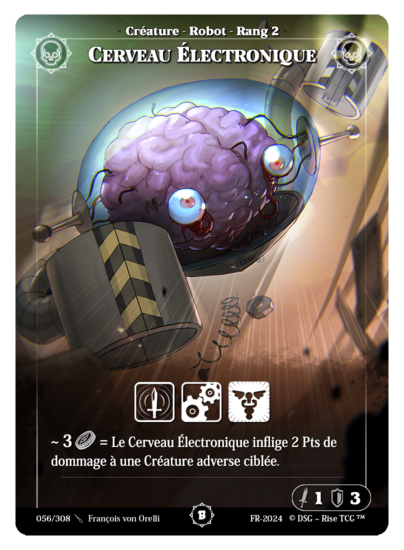 Rise TCG | Beta édition standard | 056 / 308 | electronic brain common | 🇫🇷