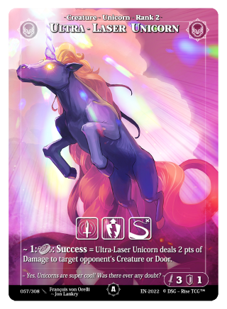 Rise TCG | Alpha édition standard | 057 / 308 | ultra laser unicorn common