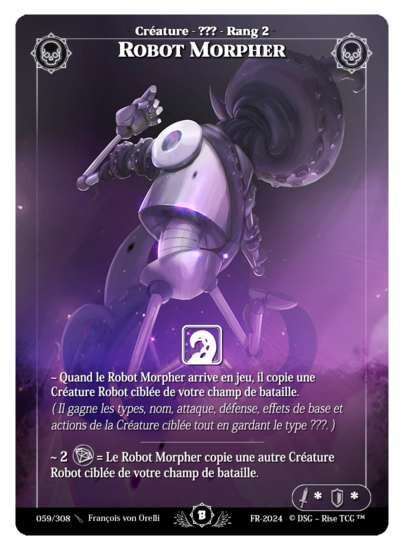 Rise TCG | Beta édition standard | 059 / 308 | robot morpher uncommon | 🇫🇷