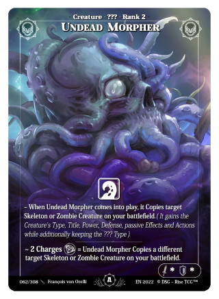 Rise TCG | Alpha édition standard | 062 / 308 | undead morpher uncommon