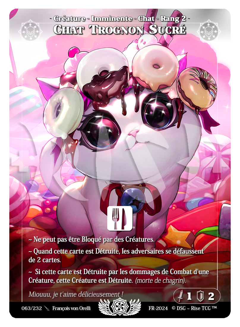 Rise TCG | Candypocalypse édition standard | 063 / 232 | chat trognon sucré rare