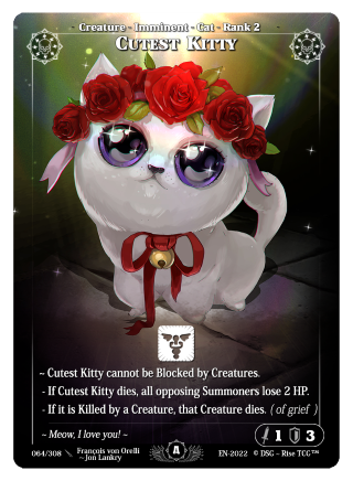 Rise TCG | Alpha édition standard | 064 / 308 | cutest kitty rare