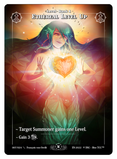 Rise TCG | Kickstarter Stretch Goal Set | 07 / 24 | ethereal level up | 🇬🇧