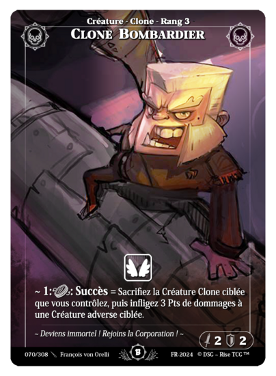 Rise TCG | Beta édition standard | 070 / 308 | clone bomber uncommon | 🇫🇷