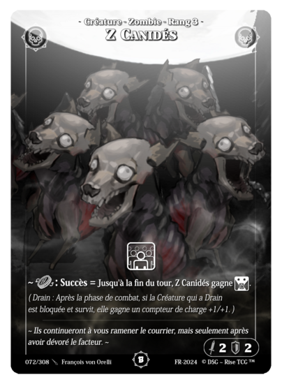 Rise TCG | Beta édition standard | 072 / 308 | z dogs common | 🇫🇷