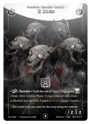 Rise TCG | Alpha édition standard | 072 / 308 | z dogs common