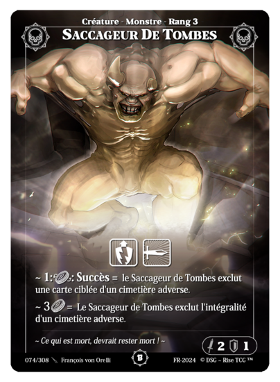 Rise TCG | Beta édition standard | 074 / 308 | grave digger common | 🇫🇷